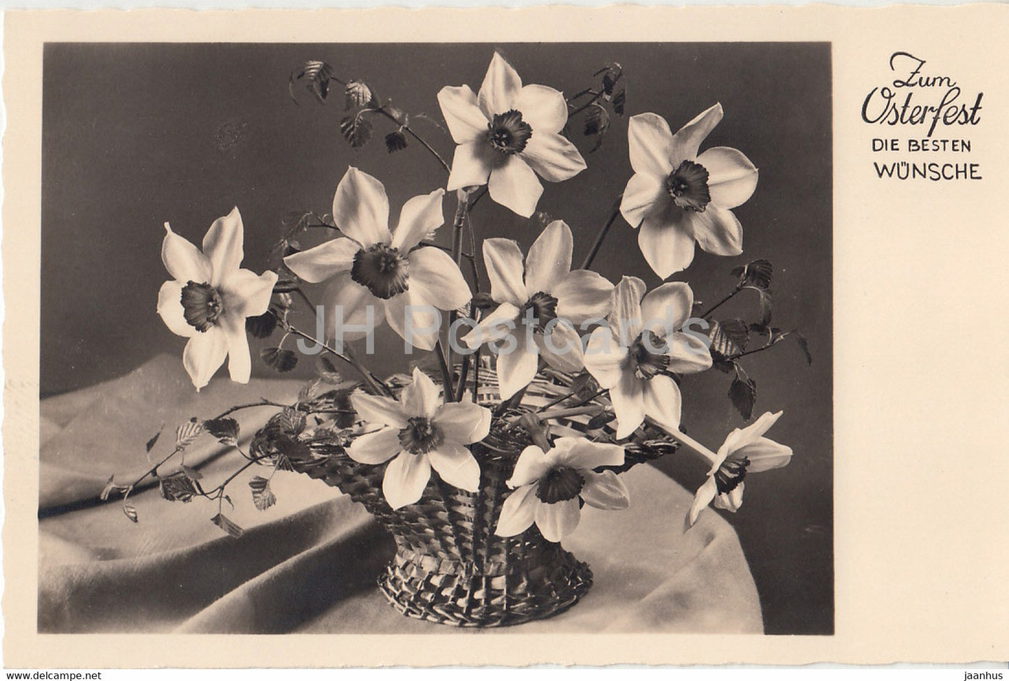 Easter Greeting Card - Zum Osterfest die Besten Wunsche - EAS 8727 - old postcard - 1942 - Germany - used - JH Postcards