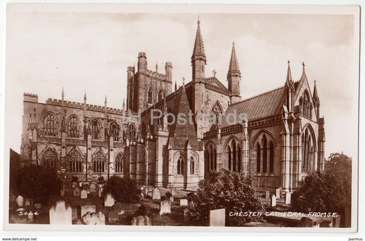 Chester Cathedral from SE - 5464 - 1952 - United Kingdom - England - used - JH Postcards