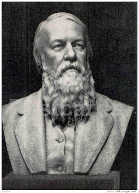 sculpture by M. Antokolsky - V. Stasov , 1872 - russian art - unused - JH Postcards