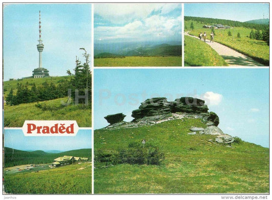 Praded - mountain - Swiss cottage - Peter Stone - Czechoslovakia - Czech - unused - JH Postcards