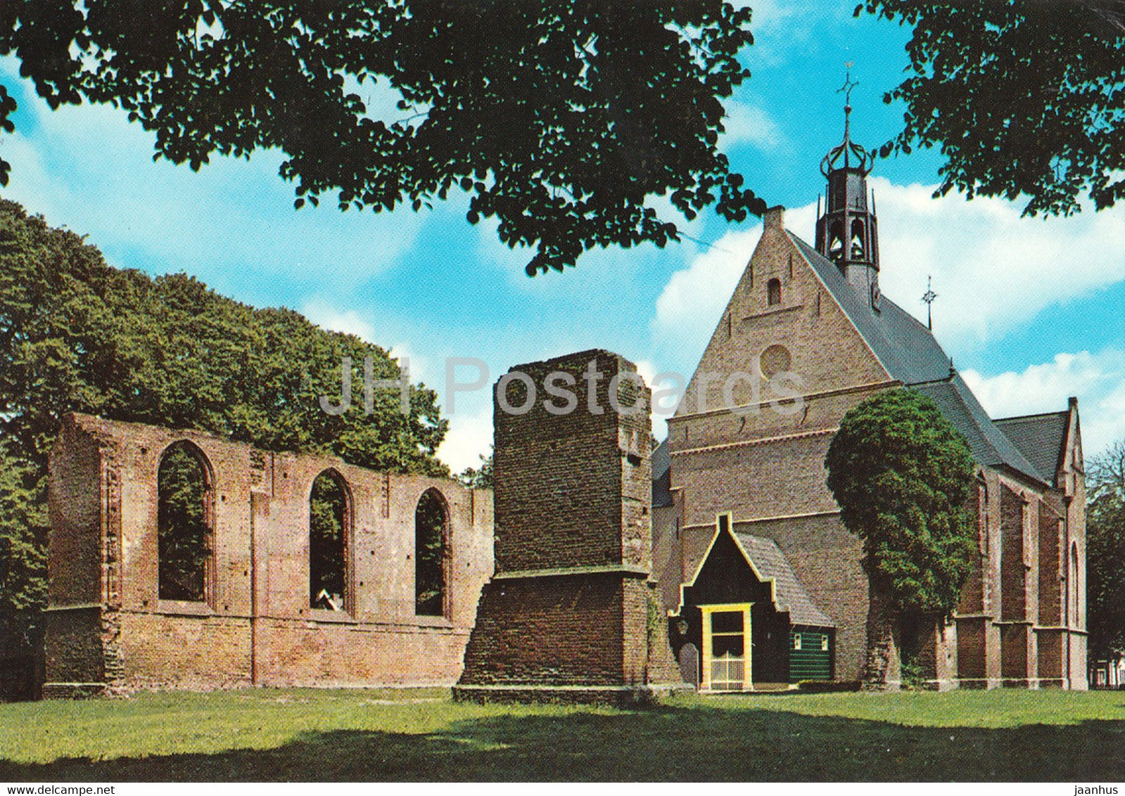 Bergen ruine - ruins - Netherlands - unused - JH Postcards