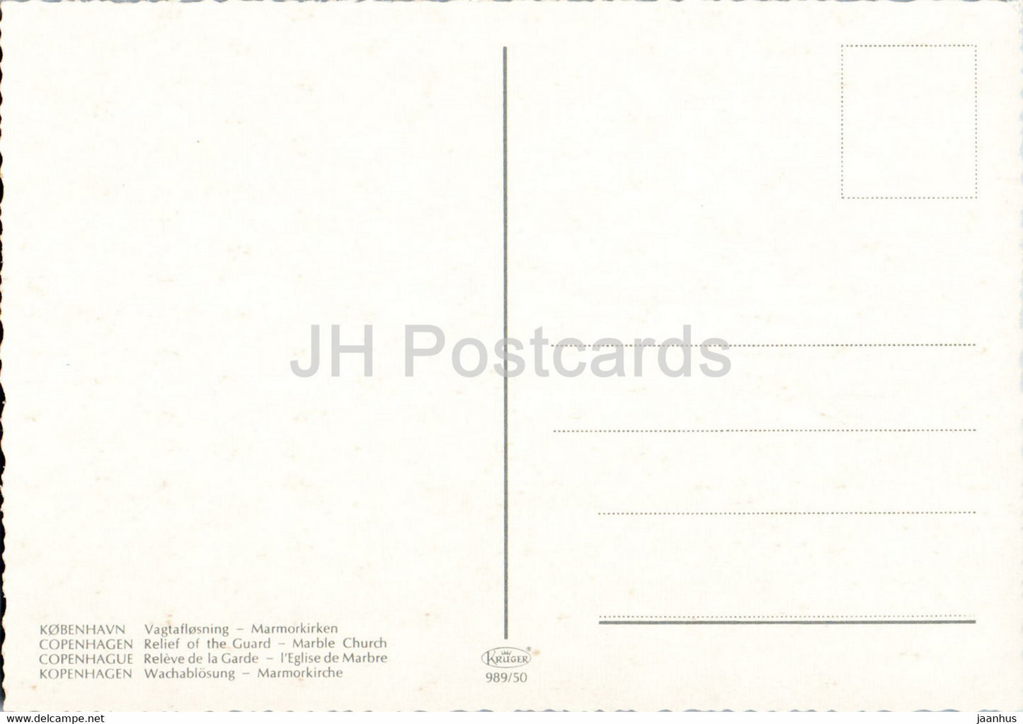 Kopenhagen - Wachrelief - Marmorkirche - Dänemark - unbenutzt
