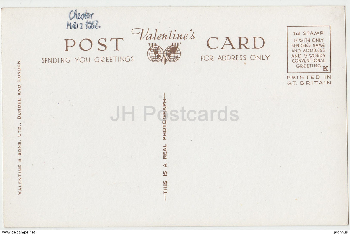 Cathédrale de Chester de SE - 5464 - 1952 - Royaume-Uni - Angleterre - utilisé