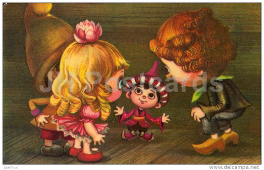 The Smallest Dwarf - dwarf - children - Russian Fairy Tale - 1984 - Russia USSR - unused - JH Postcards