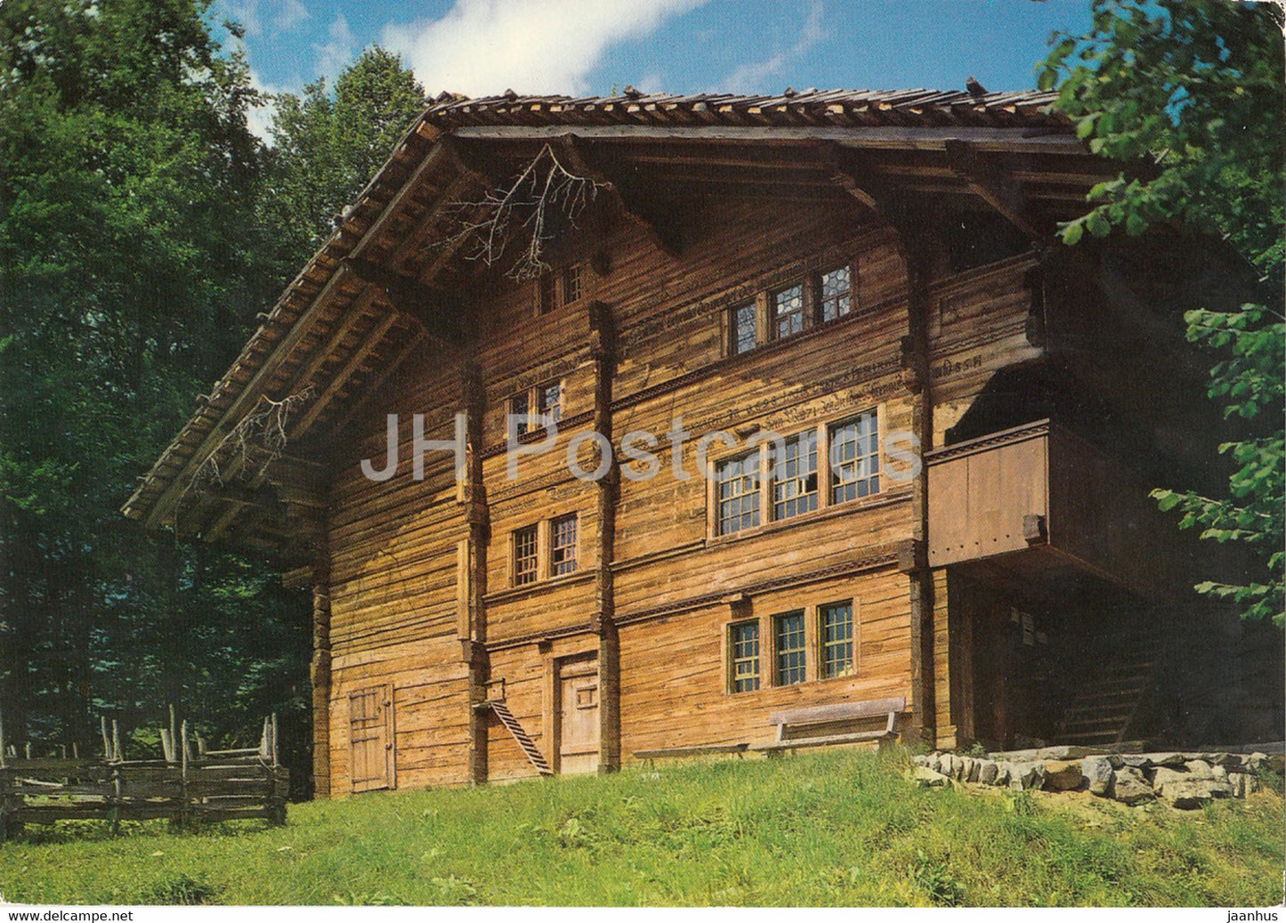 Freilichtmuseum Ballenberg ob Brienz - Bergbauernhaus aus Adelboden - 1 - 1981 - Switzerland - used - JH Postcards