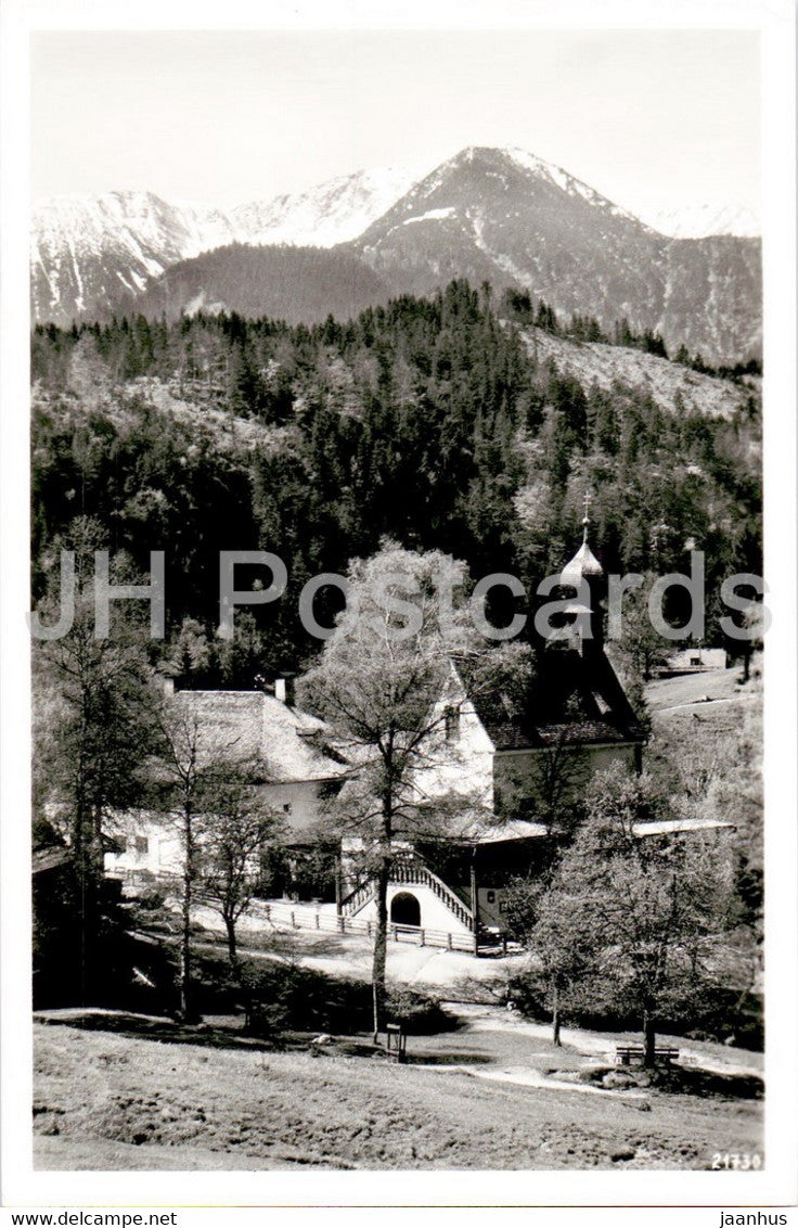 Wallfahrtskapelle Birkenstein - old postcard - Germany - unused - JH Postcards