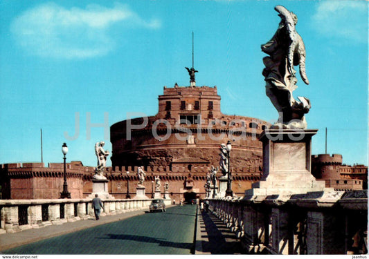 Roma - Rome - Ponte e Castel S Angelo - Bridge and Castle of St Angel - ancient world - 1111 - Italy - unused - JH Postcards