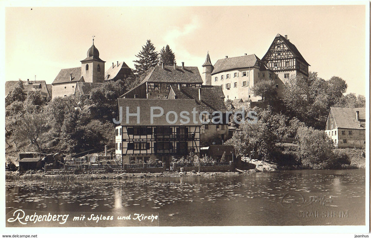 Rechenberg mit Schloss und Kirche - Germany - unused - JH Postcards