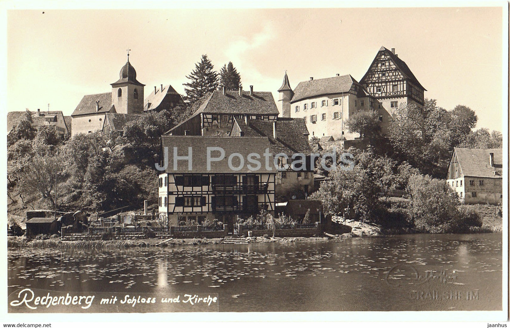 Rechenberg mit Schloss und Kirche - Germany - unused - JH Postcards