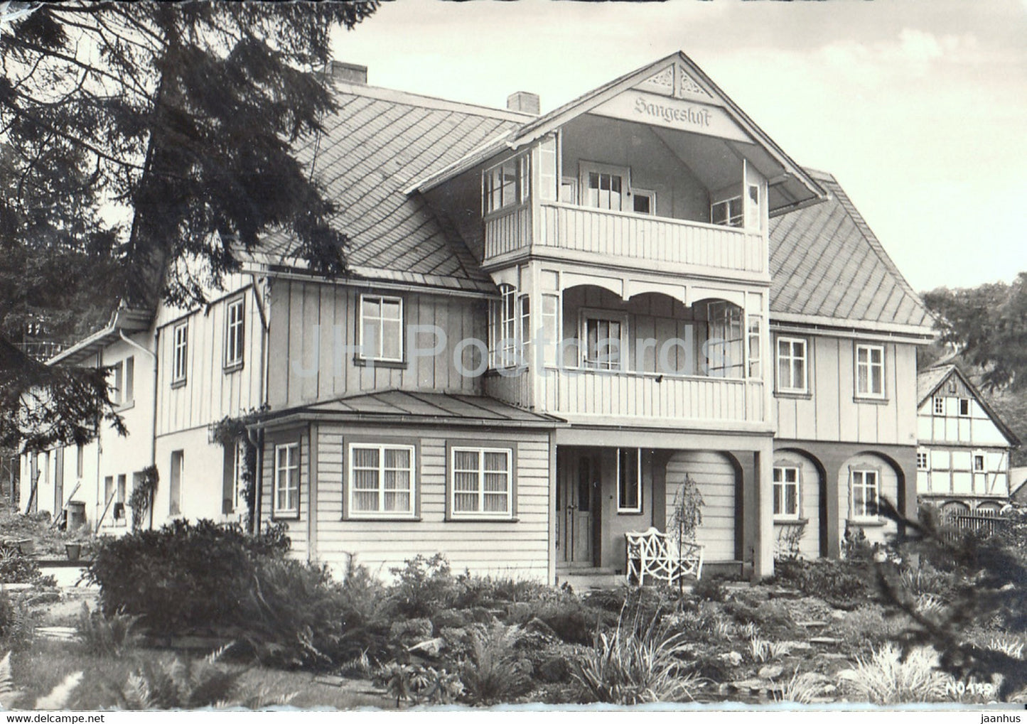 Pension Haus Sangeslust - Kurort Oybin - Zittauer Gebirge - 1961 - Germany DDR - used - JH Postcards