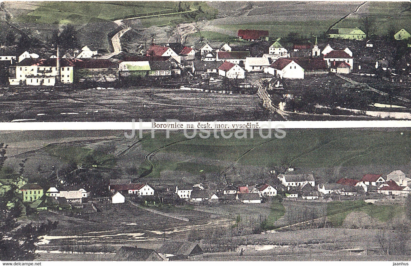 Borovnice na cesk mor vysocine - old postcard - Czech Republic - used - JH Postcards