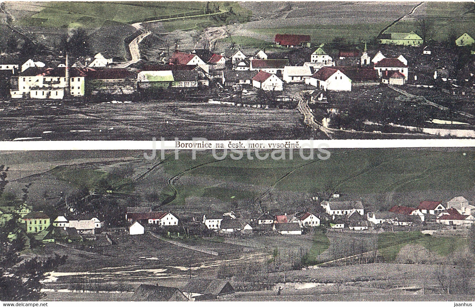 Borovnice na cesk mor vysocine - old postcard - Czech Republic - used - JH Postcards