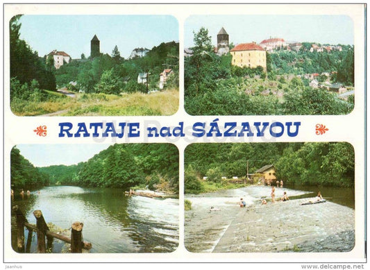 Rataje nad Sazavou - Czechoslovakia - Czech - used 1974 - JH Postcards