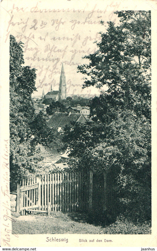 Schleswig - Blick auf den Dom - old postcard - 122 - 1922 - Germany - used - JH Postcards