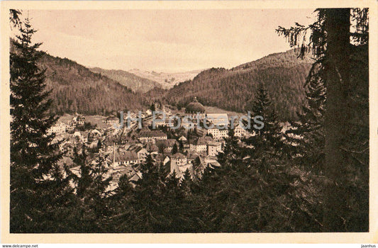 St Blasien vom Weissenstein aus - old postcard - Germany - unused - JH Postcards