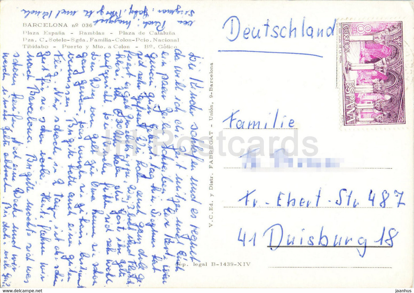 Barcelona - Plaza Espana - Ramblas - Plaza de Cataluna - Multiview - 36 - Spanien - gebraucht