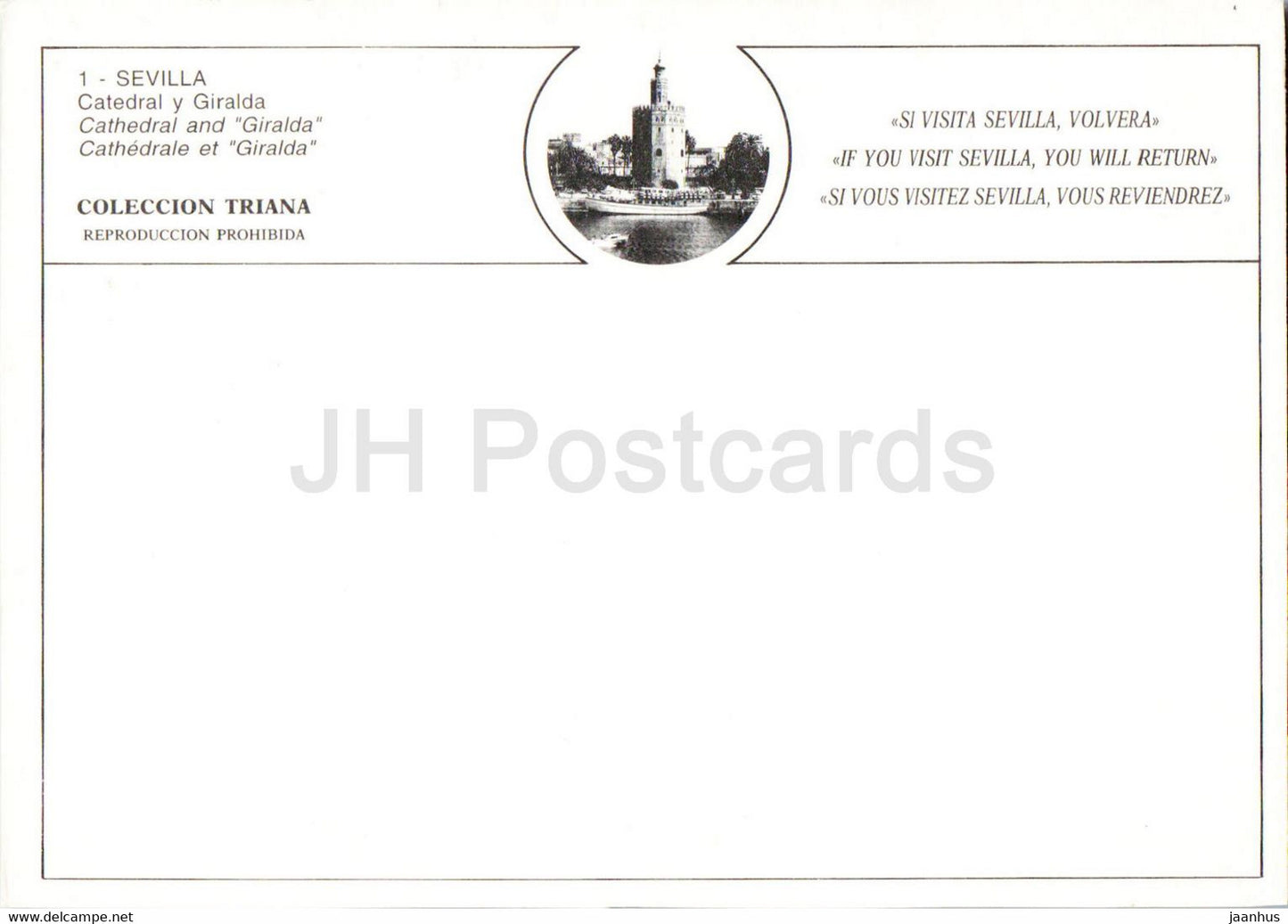 Sevilla - Catedral y Giralda - Kathedrale - 1 - Spanien - unbenutzt