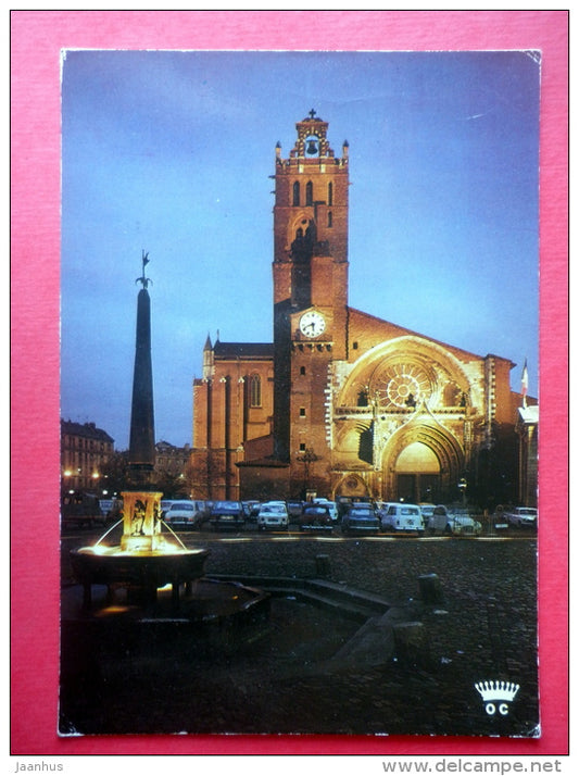 La Cathedrale St. Etienne - Toulouse - special cancel - France - sent from France to Estonia USSR 1980 - JH Postcards