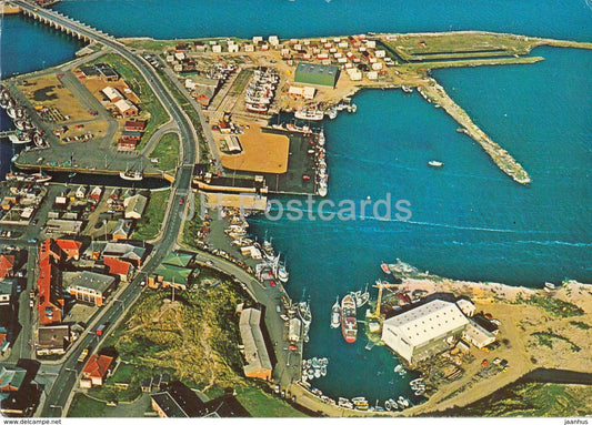 Mamrelund - Hvide Sande - aerial view - 1977 - Denmark - used - JH Postcards