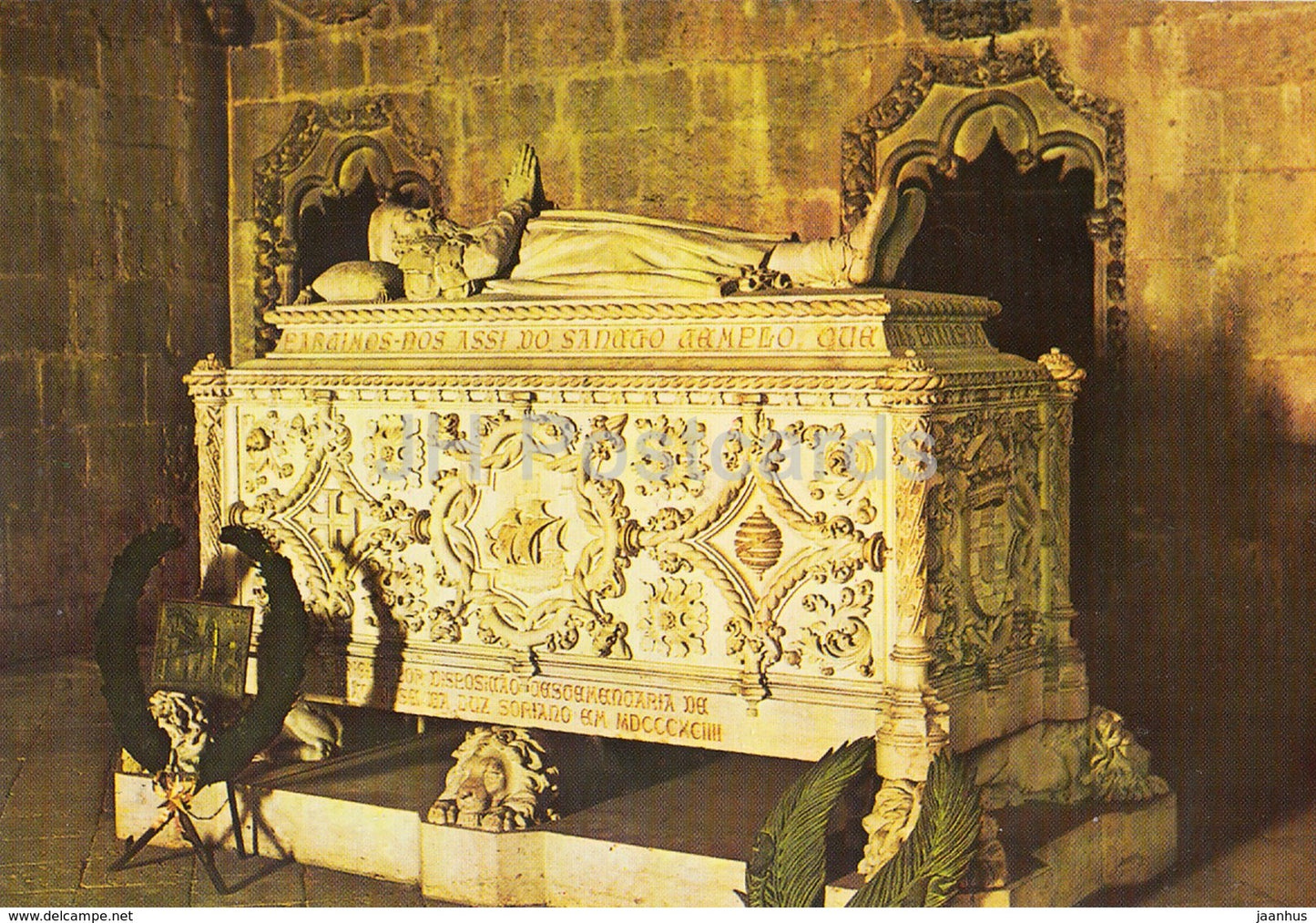 Lisboa - Mosteiro dos Jeronimos (Tumulo de Vasco da Gama) - Jeronimos Monastery (Tomb) - 141 - Portugal - unused - JH Postcards