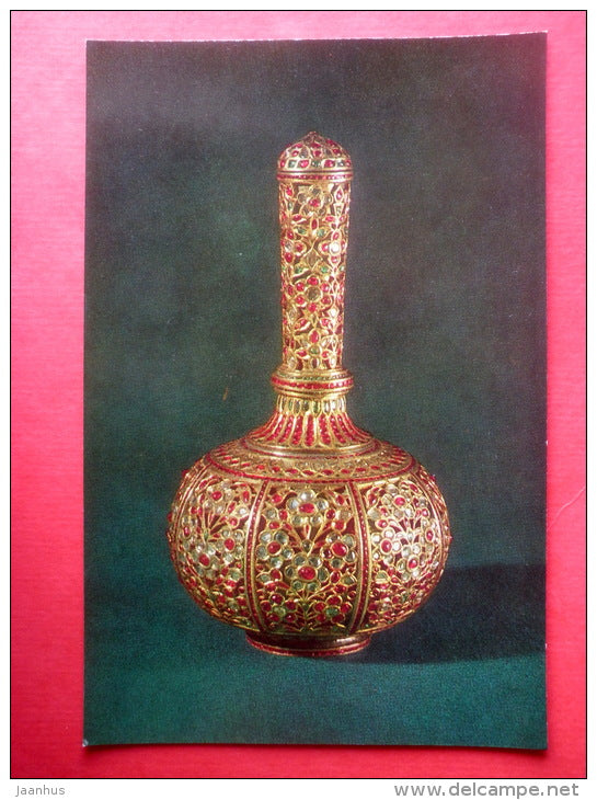 Sprinkler II - Jewelled Art Objects of 17th Century India - 1975 - Russia USSR - unused - JH Postcards