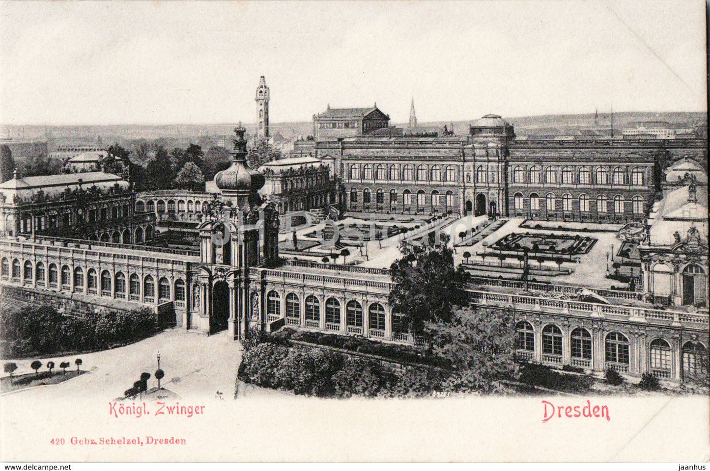 Dresden - Konigl Zwinger - 420 - old postcard - Germany - unused - JH Postcards