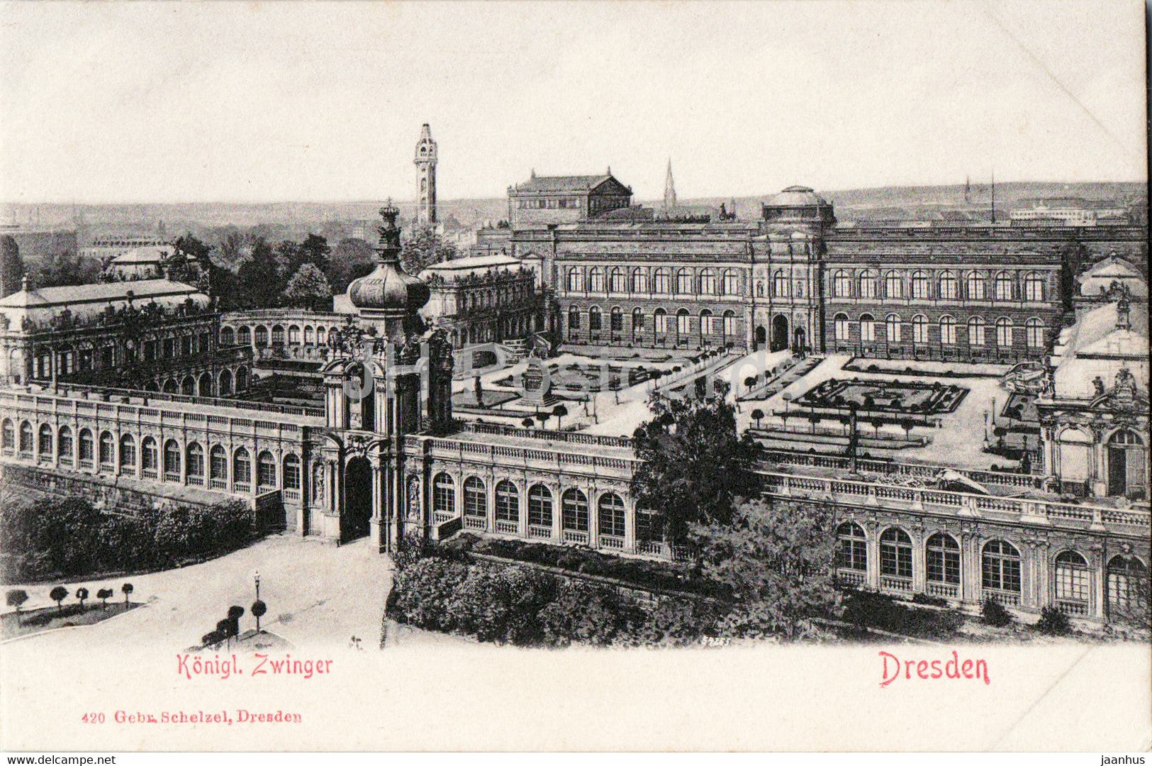 Dresden - Konigl Zwinger - 420 - old postcard - Germany - unused - JH Postcards