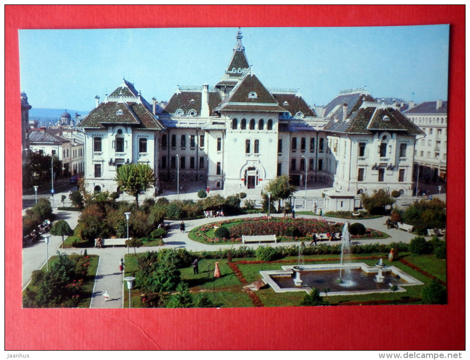Union Square - Craiova - fountain - 3545 - Romania - unused - JH Postcards