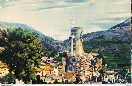 La Turbie - Le Trophee des Alpes - La Douce France - Cote d'Azur - old postcard - 1931 - France - used - JH Postcards
