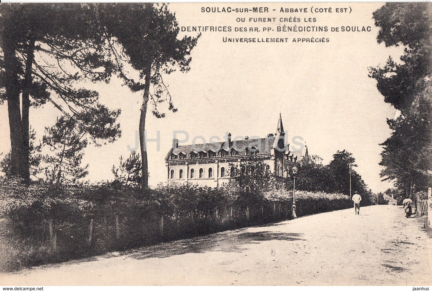 Soulac sur Mer - Abbaye - ou furent crees - old postcard - France - unused - JH Postcards