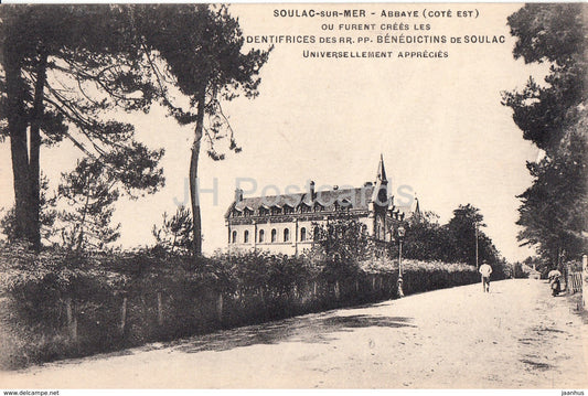 Soulac sur Mer - Abbaye - ou furent crees - old postcard - France - unused - JH Postcards