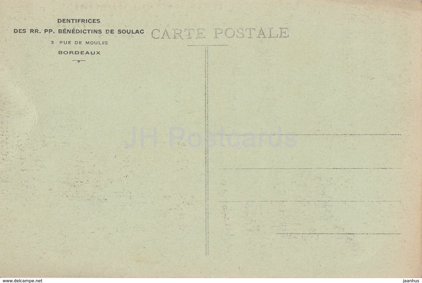 Soulac sur Mer - Abbaye - ou furent crees - old postcard - France - unused