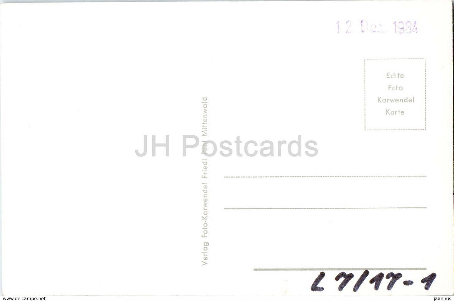 Leutaschklamm - Tirol - old postcard - Austria - unused