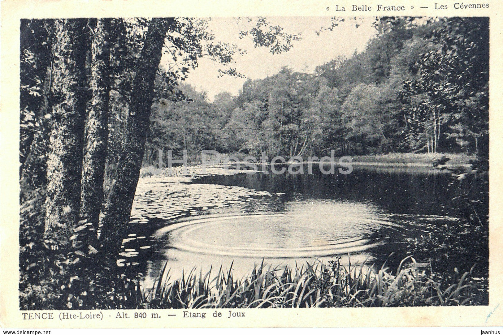 Tence - Etang de Joux - Alt 480 m - old postcard - 1939 - France - used - JH Postcards