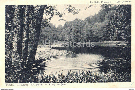 Tence - Etang de Joux - Alt 480 m - old postcard - 1939 - France - used - JH Postcards