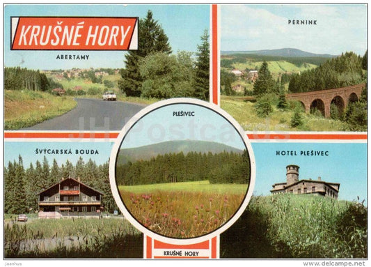 Krusne Hory - Abertamy - Pernink - hotel Plesivec - Czechoslovakia - Czech - unused - JH Postcards
