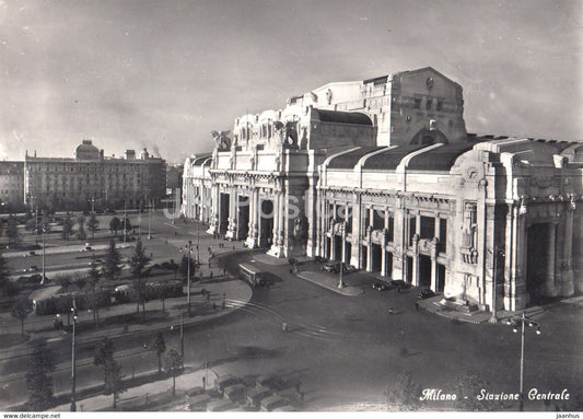 Milano - Milan - Stazione Centrale - old postcard - 1951 - Italy - used - JH Postcards