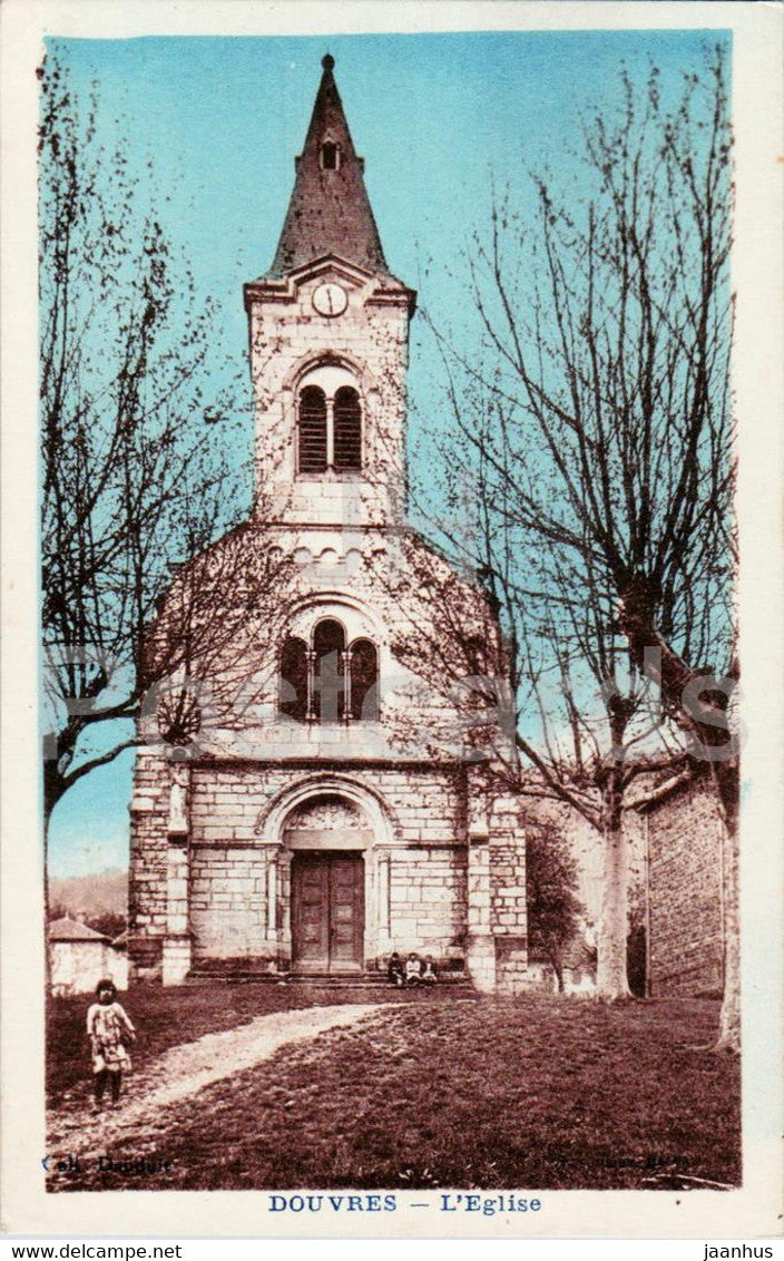 Douvres - L'Eglise - church - old postcard - France - unused - JH Postcards