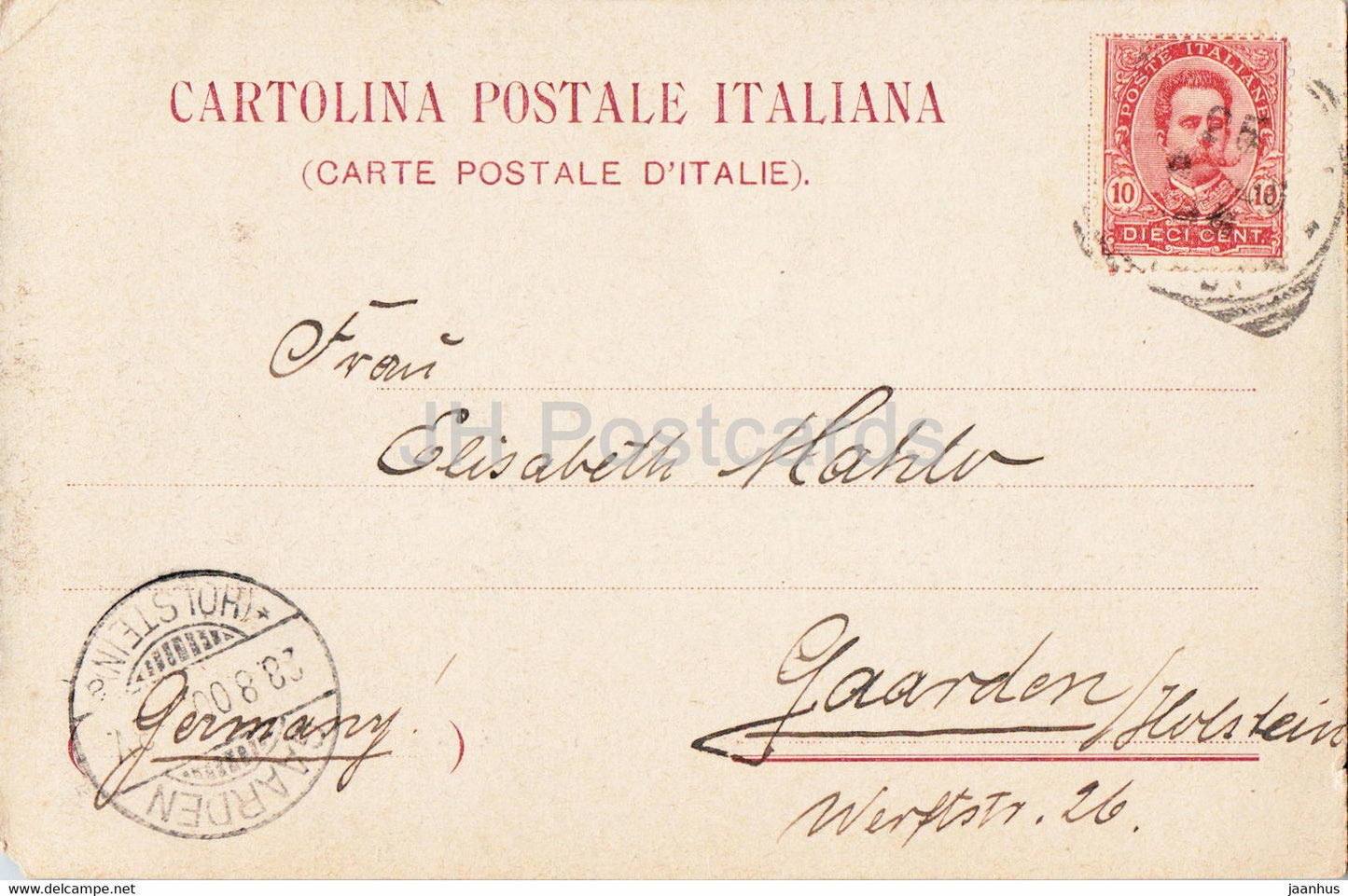 Napoli - Naples - Piazza Municipio e Monumento Vittorio Emanuele - monument - 349 - old postcard - 1900 - Italy - used