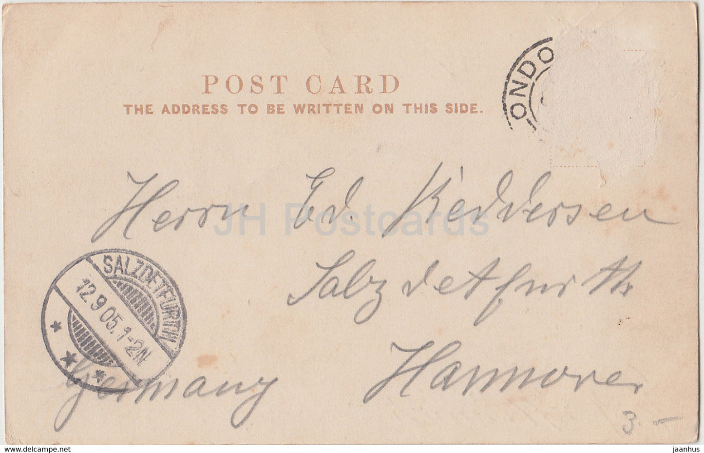 London - Blackfriars Bridge - old postcard - 1905 - England - United Kingdom - used