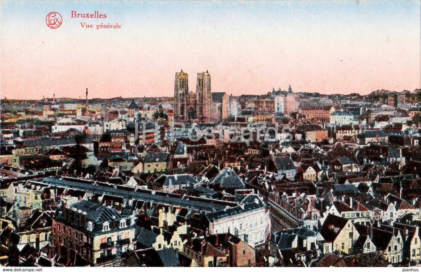 Bruxelles - Brussels - Vue Generale - Ser 106 - old postcard - Belgium - unused - JH Postcards