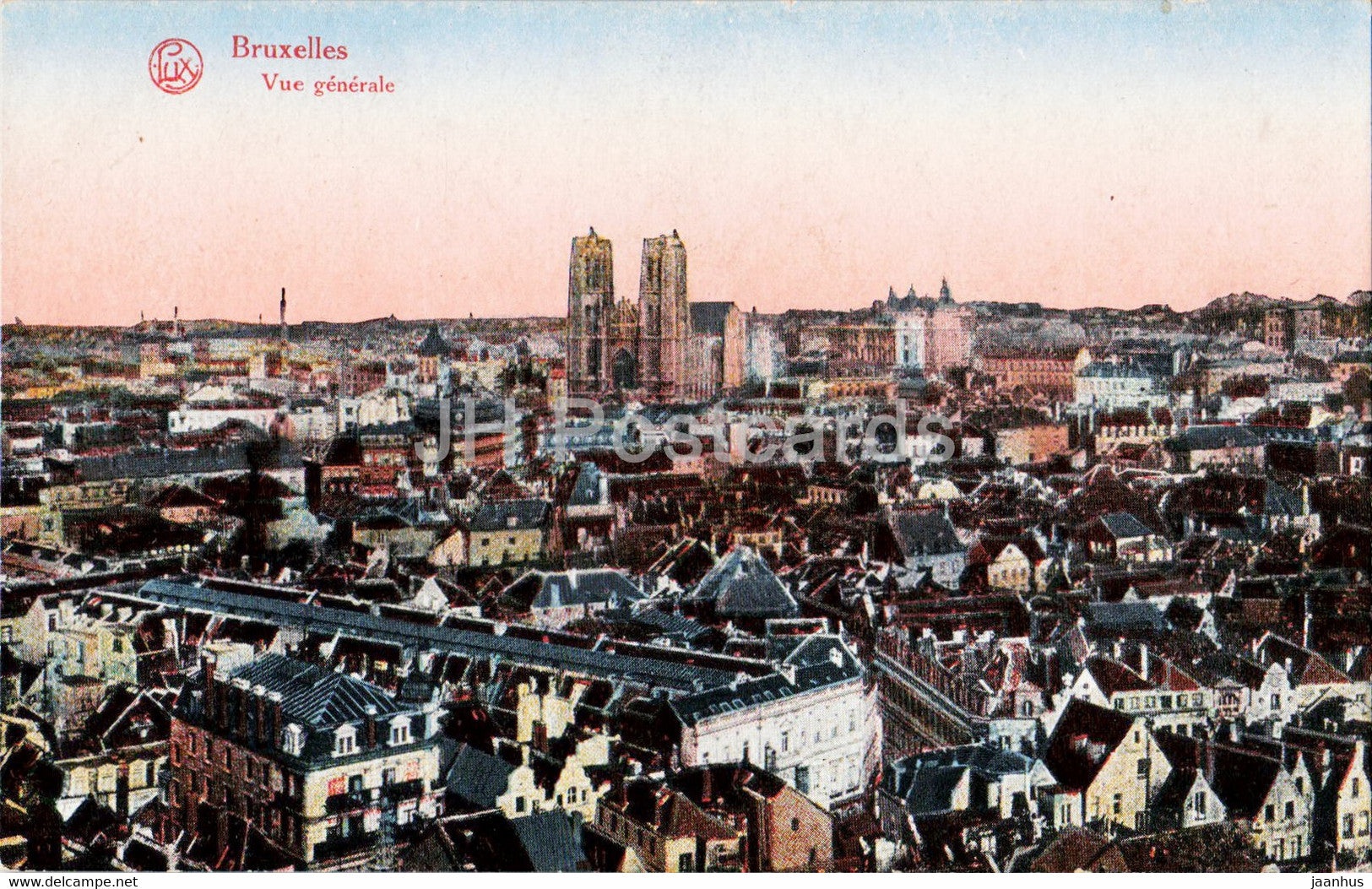 Bruxelles - Brussels - Vue Generale - Ser 106 - old postcard - Belgium - unused - JH Postcards