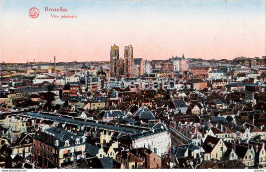 Bruxelles - Brussels - Vue Generale - Ser 106 - old postcard - Belgium - unused - JH Postcards