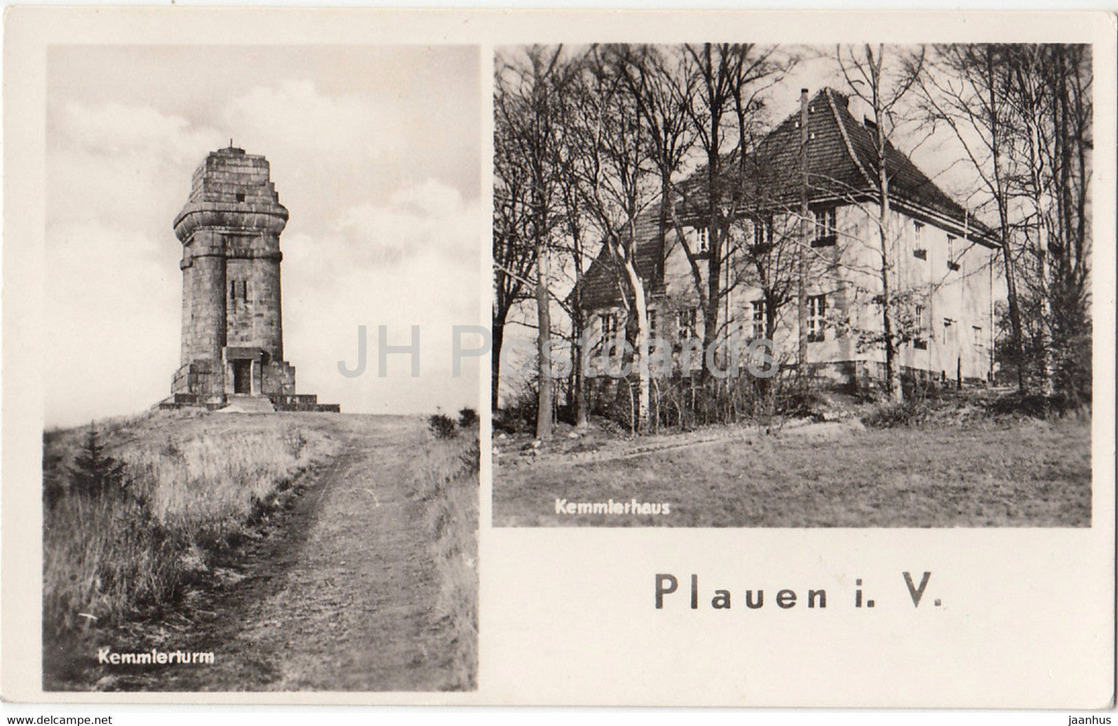 Plauen i V - Kemmlerturm - Kemmlerhaus - Germany DDR - used - JH Postcards