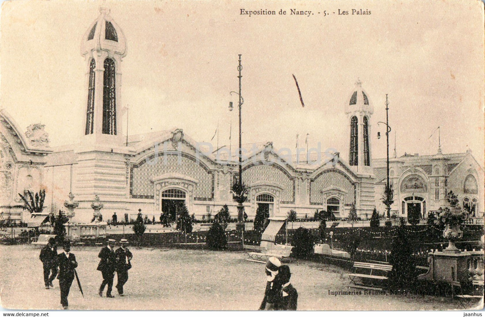 Exposition de Nancy - Le Palais - 5 - old postcard - France - unused - JH Postcards