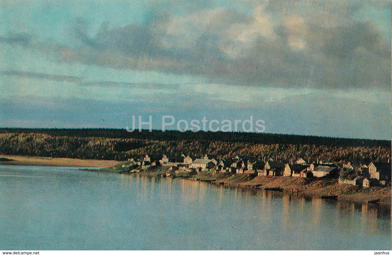 Varzuga river - White Sea Region - 1974 - Russia USSR - unused - JH Postcards