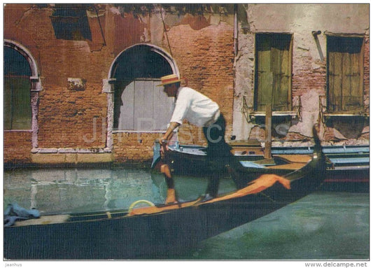 Gondoliere - gondolier - gondola - Venezia - Veneto - 426 - Italia - Italy - unused - JH Postcards