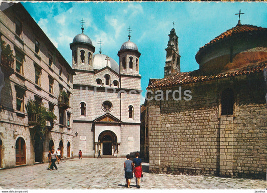 Kotor - Crkve sv Nikole i Luke - Church of St Nicolas and Lucas - 1970 - Yugoslavia - Montenegro - used - JH Postcards