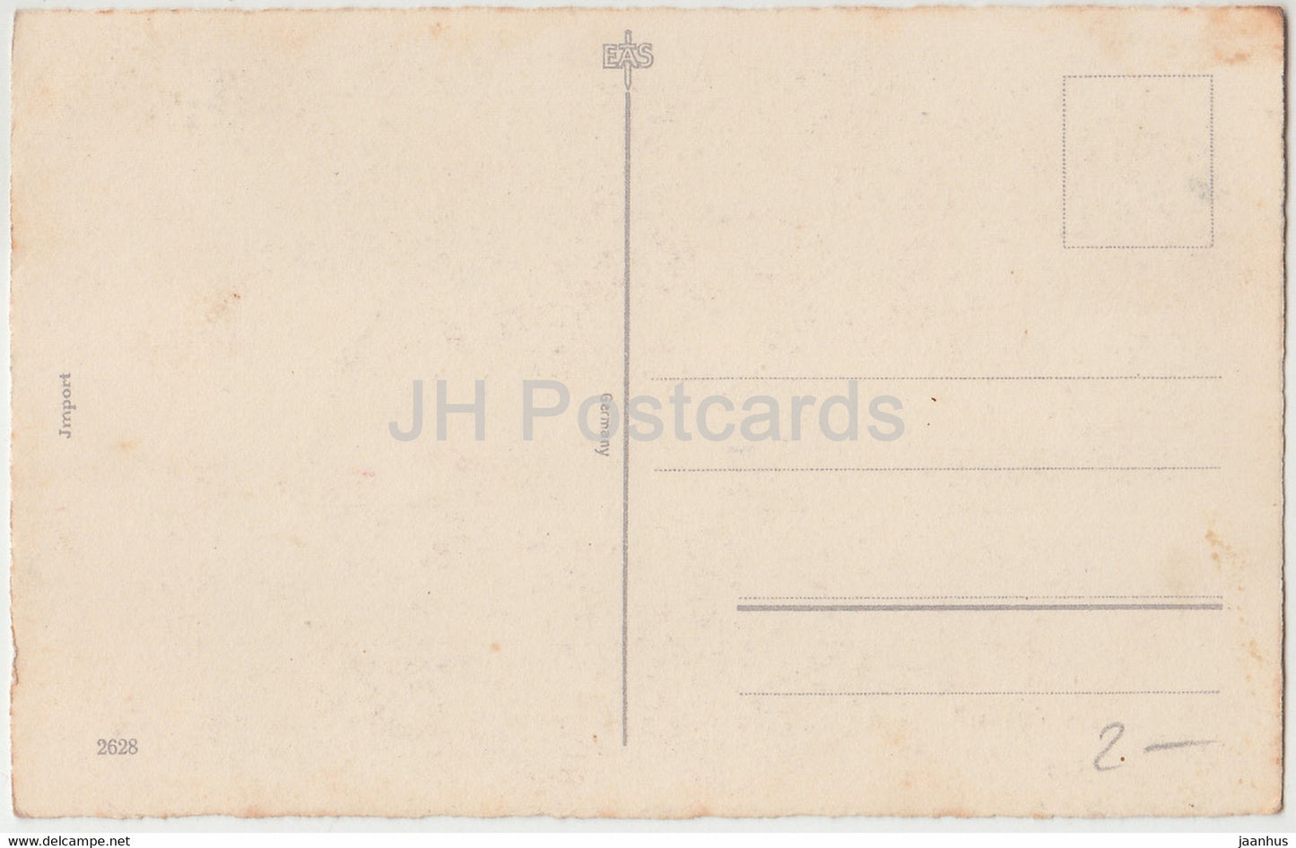 fleurs de montagne blanches - illustration - EAS - 2628 - carte postale ancienne - occasion