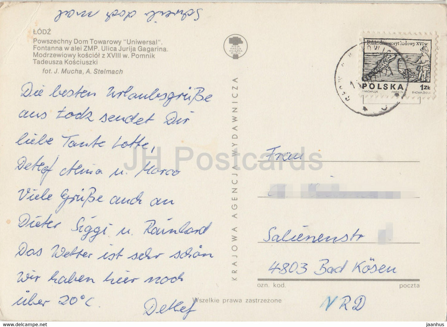 Lodz - Grand magasin général Uniwersal - église - monument - multiview - Pologne - occasion